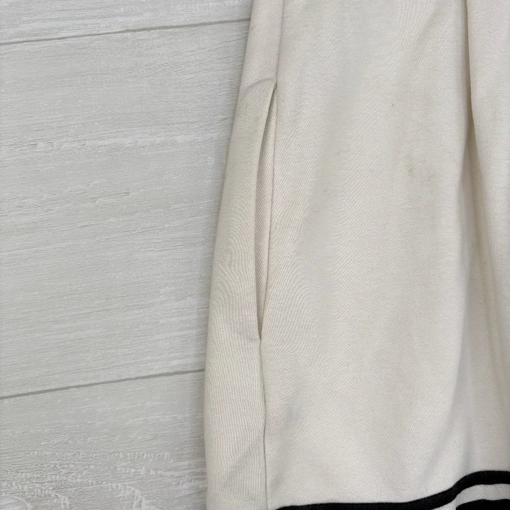 Madewell White and Navy Striped Sleeveless Dress Style# C3446 Size Medium - Picture 7 of 7